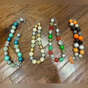 Bubblegum chunky necklace bundle